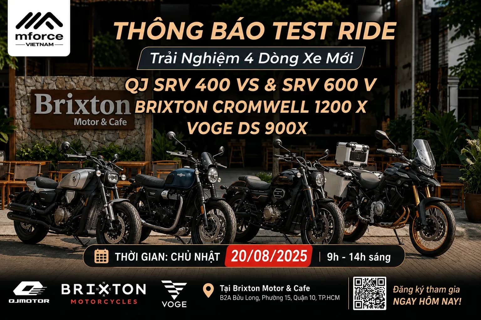 Test ride - Trải nghiệm 4 dòng xe mới